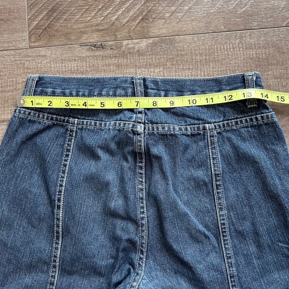 Vintage Y2K Old Navy Mid Rise Womens Bootcut Dark Wash Denim Jeans Size 28 - Picture 6 of 9